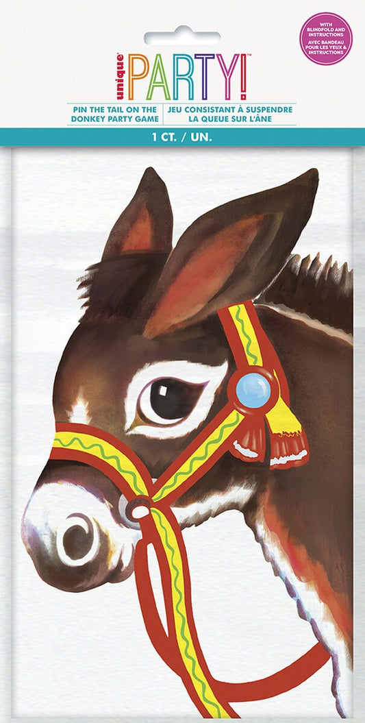Pin the Tail On the Donkey Blindfold Game 1pc