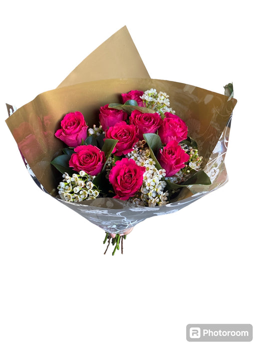 Pink Roses in Arrangement