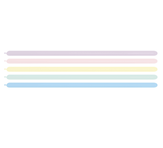 260T Pastel Matte Assorted Latex Balloons, 100PK NIS Packaging & Party Supply