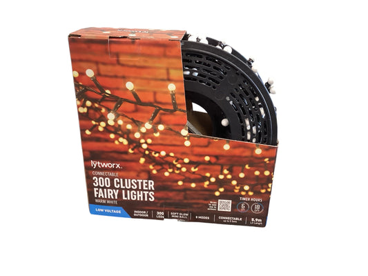 300 Cluster Fairy Lights 5-9m