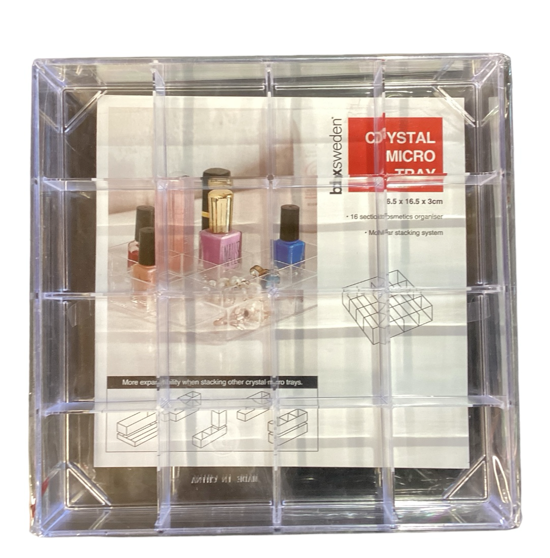 CRYSTO MICRO TRAY 16.5×16.5×3cm