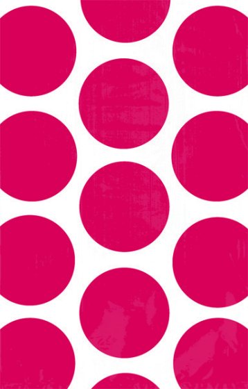 PAPER BAG POLKA DOT APPLE RED 10pk