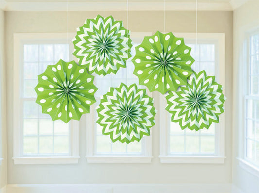 FAN DECORATIONS PRINTED PAPER KIWI 20cm