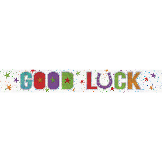 BANNER HOLOGRAPHIC GOOD LUCK 2.7m 1pc