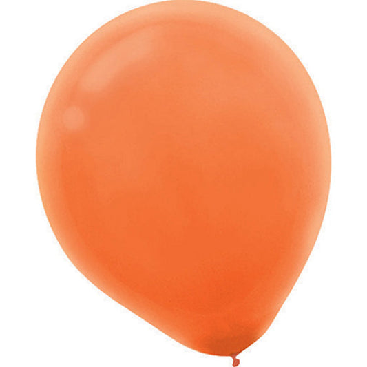 LATEX BALLOONS 12CM 50 PACK ORANGE PEEL