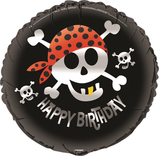 PIRATE HAPPY BIRTHDAY FOIL BALLOON  45CM (18")