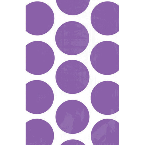 PAPER BAG POLKA DOT NEW PURPLE 10pk 18cm x 11cm