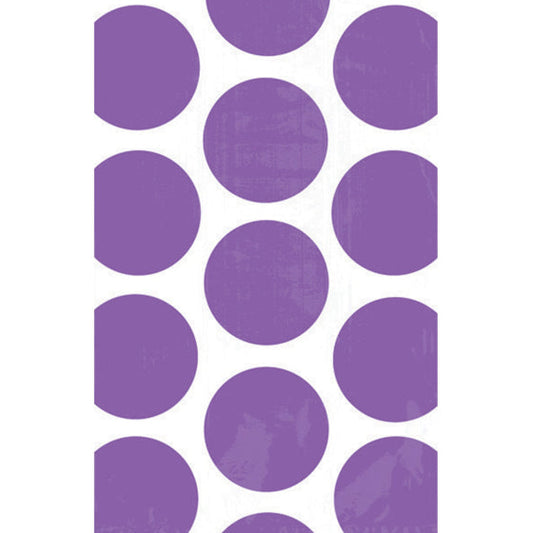 PAPER BAG POLKA DOT NEW PURPLE 10pk 18cm x 11cm