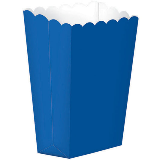 TREAT BOXES SMALL BRIGHT ROYAL BLUE 5PCS