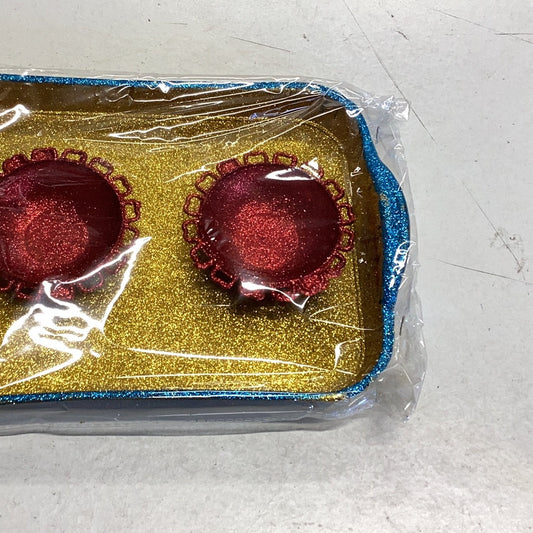 Wedding decoration tray with 2 bowls