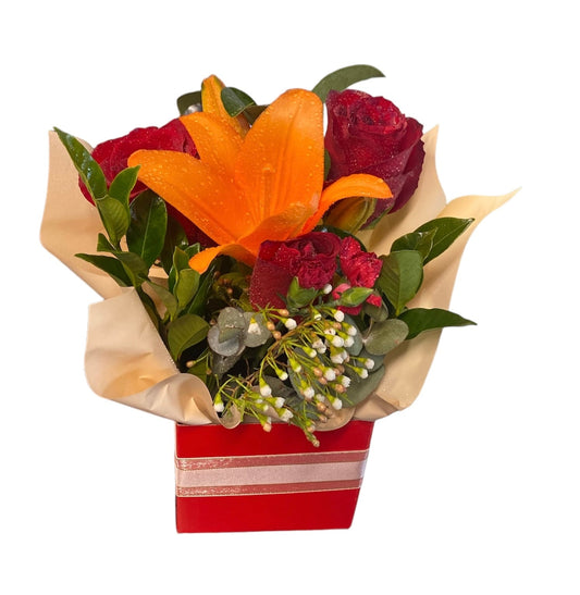 Red Roses and Lillies