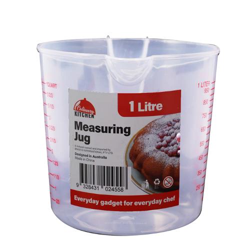 Measure Jug Plastic 1Ltr 1pc