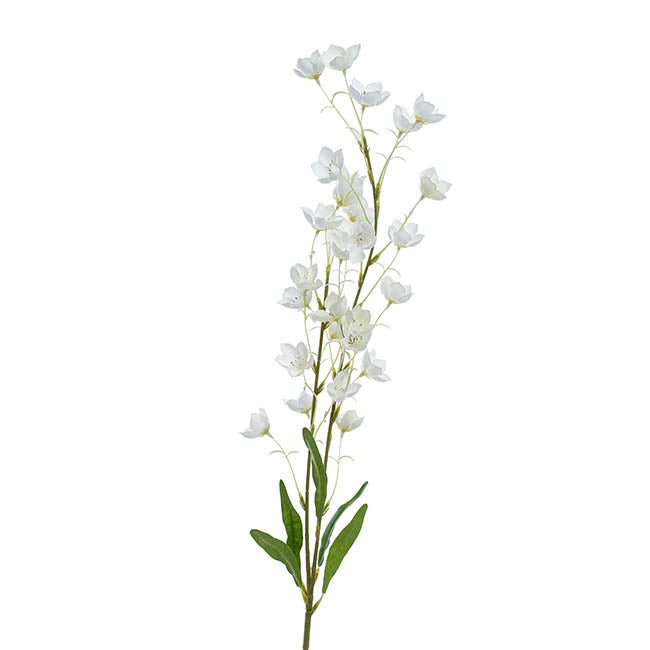 Bellflower Spray White (94cmH) 1pc