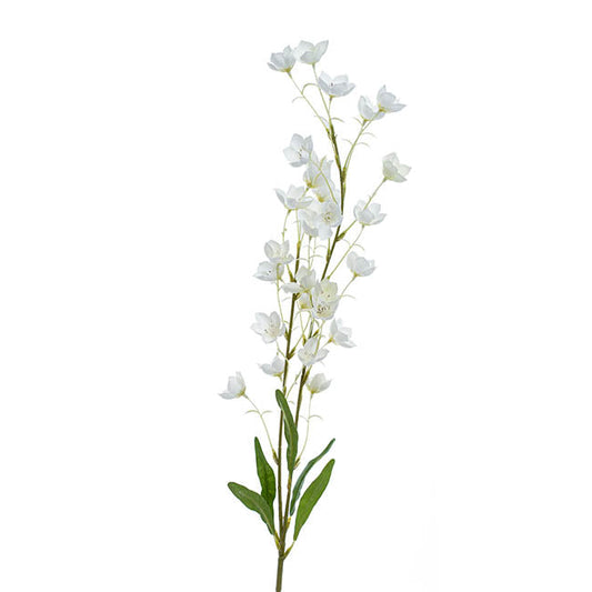 Bellflower Spray White (94cmH) 1pc