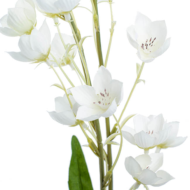 Bellflower Spray White (94cmH) 1pc