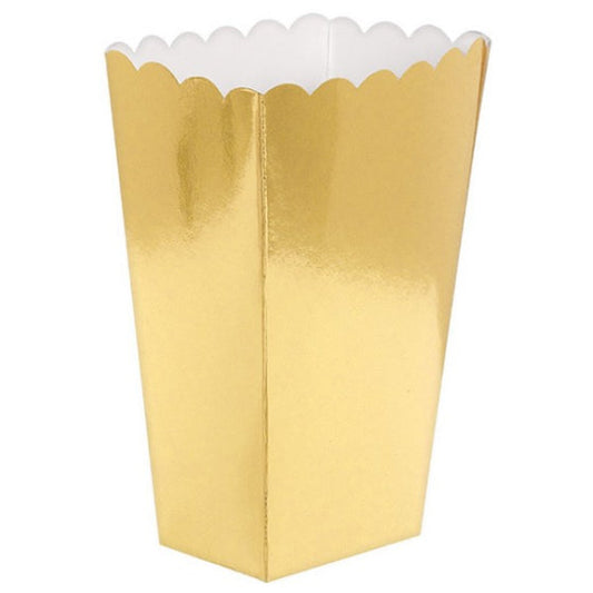 TREAT BOXES SMALL GOLD 5PCS