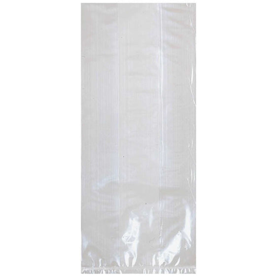 CELLO PARTY BAGS SMALL - WHITE 25pk 4X9.5X2in