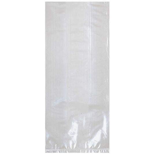 CELLO PARTY BAGS SMALL - WHITE 25pk 4X9.5X2in