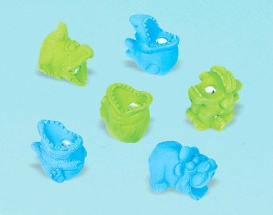 VALUE PACK FAVORS - MONSTER ERASERS & SHARPENERS 6pk