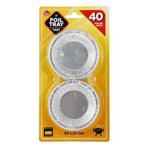 Foil Tart Case 8cm Pk40
