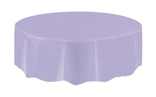 Lavender Unique Plastic Tablecover Round 213cm Diameter (84")