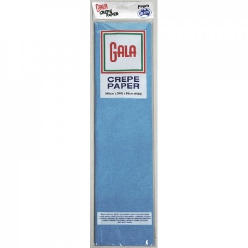 Sky Blue Gala Crepe Paper P1