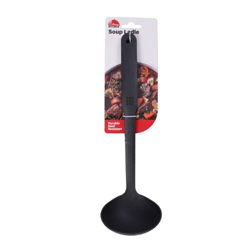Nylon Soup Ladle Black 1pc