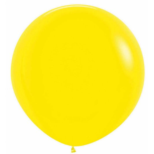 SEMPERTEX 60CM FASHION YELLOW LATEX BALLOONS, 3PK