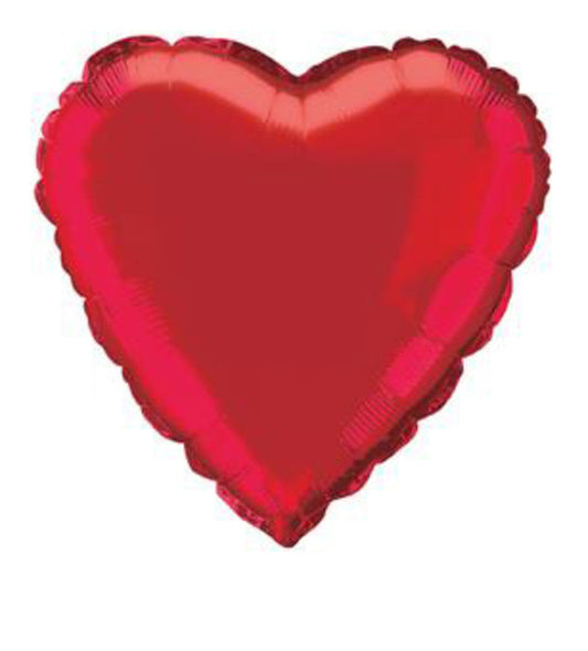 RED HEART 45CM (18") FOIL BALLOON 1pc