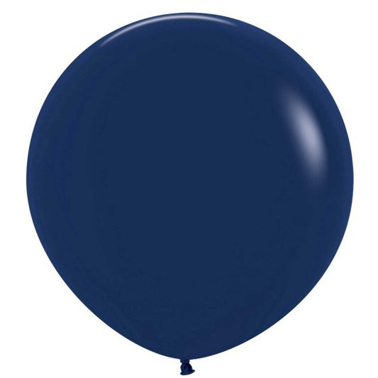 FASHION NAVY BLUE 60cm Latex Balloons, 3PK Sempertex