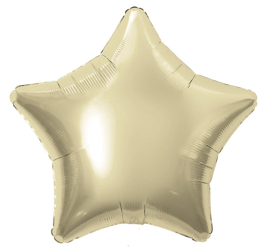 Champagne Gold Star Shaped Foil Balloon 18"