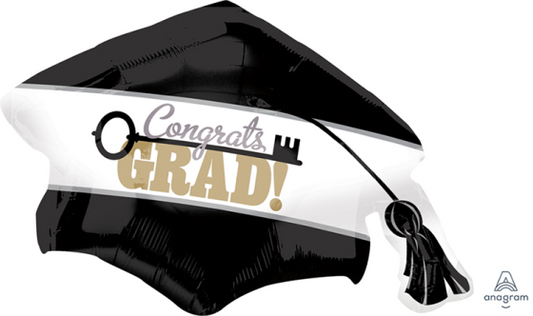 SUPERSHAPE KEY TO SUCCESS CAP CONGRATS GRAD P30