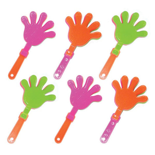 HAND CLAPPERS Kids party Favours 6pk