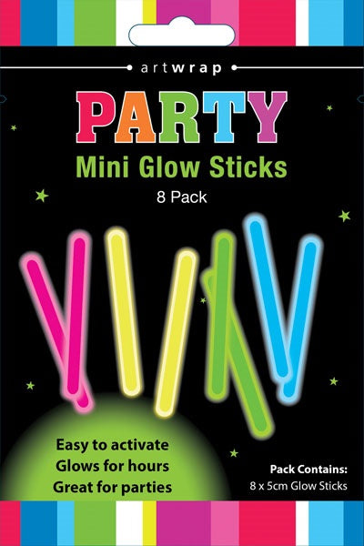 MINI GLOW STICKS 8K Assorted