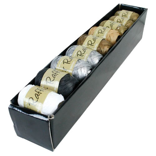 RAFFIA EGGS 10m Formal Assorted 1pc