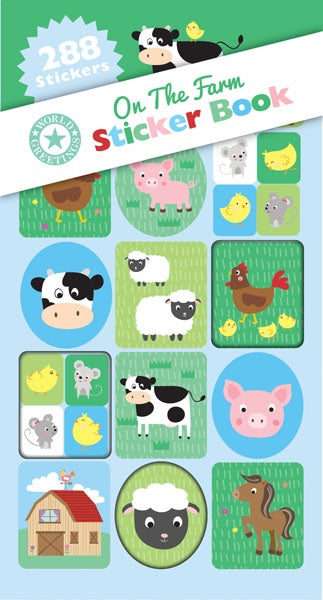 Farm Animals Sticker Book 288 Stickers