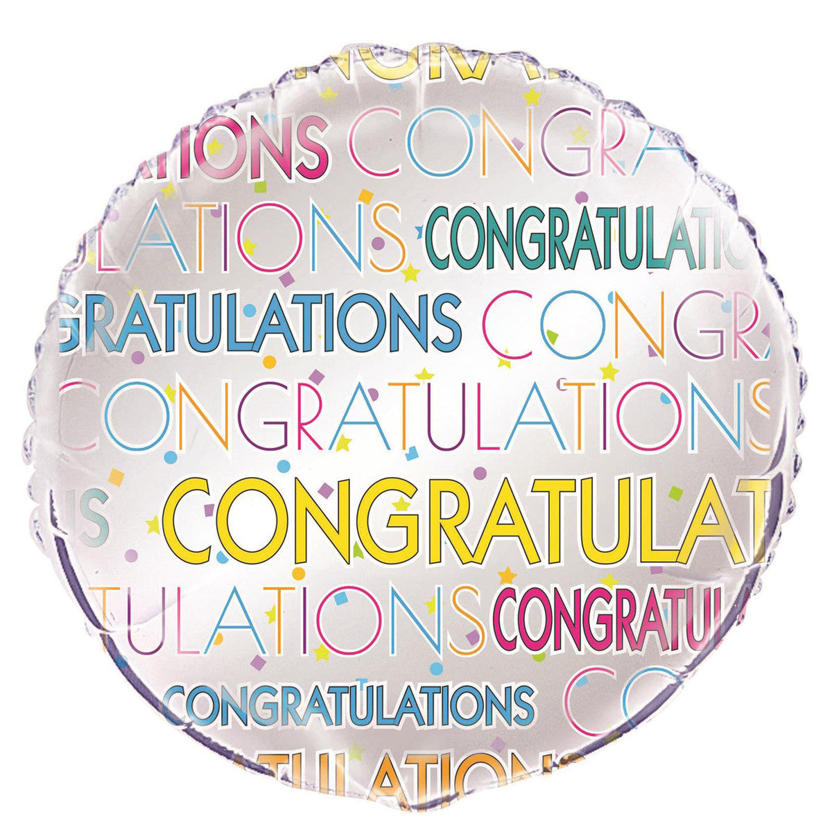 CONGRATS STAR FOIL BALLOON  45CM (18")