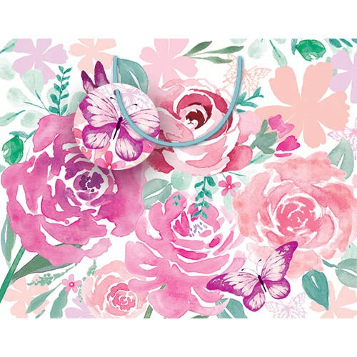 FSC MIX MED BT BAG FLORAL WATERCOLOUR 1pc