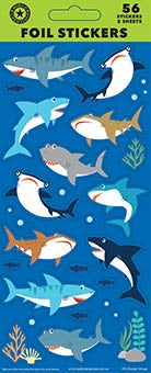 Sticker Sheet SHARKS 56 Stickers 2 sheets
