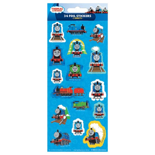 Sticker Sheet THOMAS 34 foil Sticker 2 sheets