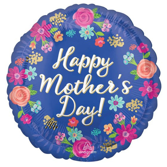 HX Happy Mother's Day Circled in Flowers 45cm Standard