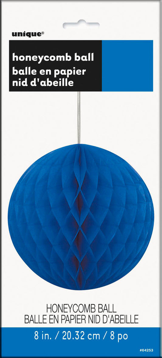 HONEYCOMB BALL ROYAL BLUE 20CM (8")