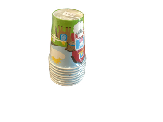 Farm House Paper Cup 8pk