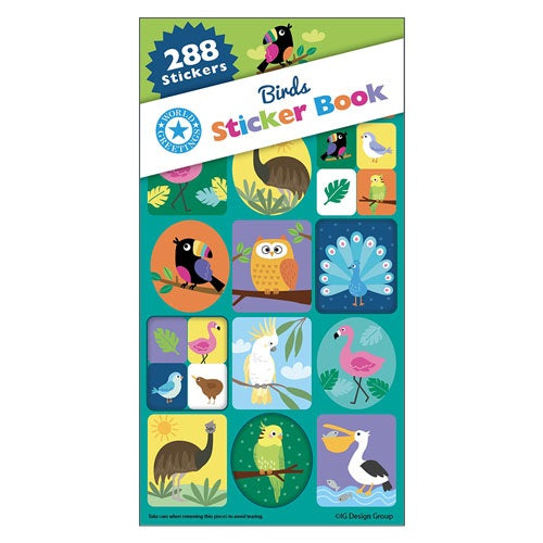 Sticker Book 288 BIRDS