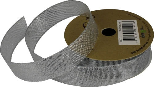 Ribbon Roll 20MMX3M Metallic SILVER  1pc