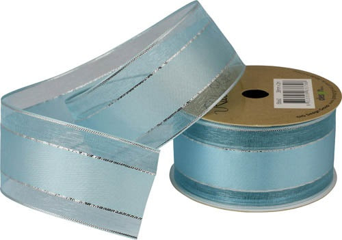 Ribbon Roll Organza 38MMX2M Light BLUE 1pc