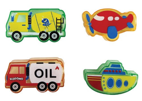 TRANSPORT SHARPENER Party Favour Pack of 4