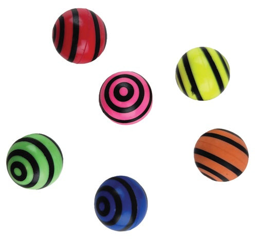 ZEBRA BOUNCING BALL Party Favour 6pk