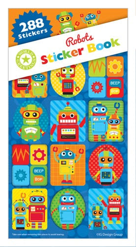 Sticker Book 288 ROBOTS