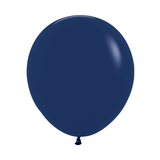 Fashion Navy Blue Latex Balloons 044, 6PK Sempertex 45cm